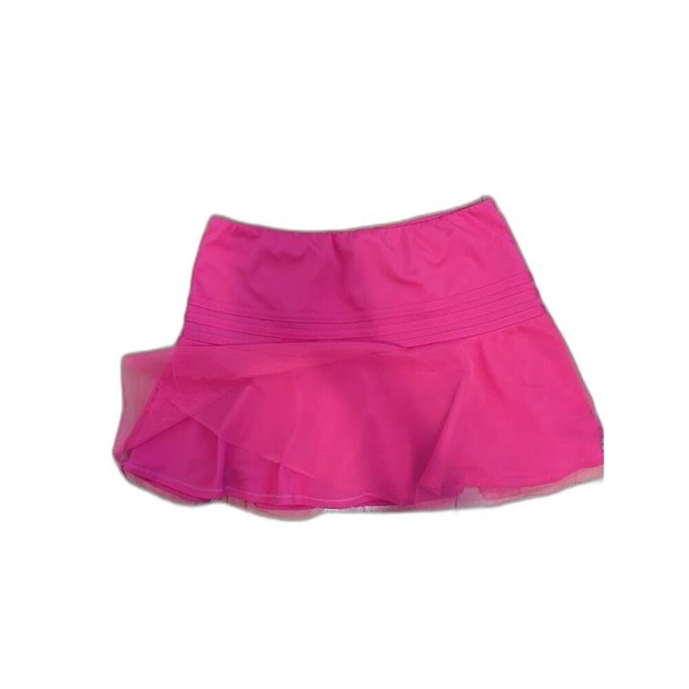 Adidas Pink Mesh layered skirt skort Medium 10-12 girls